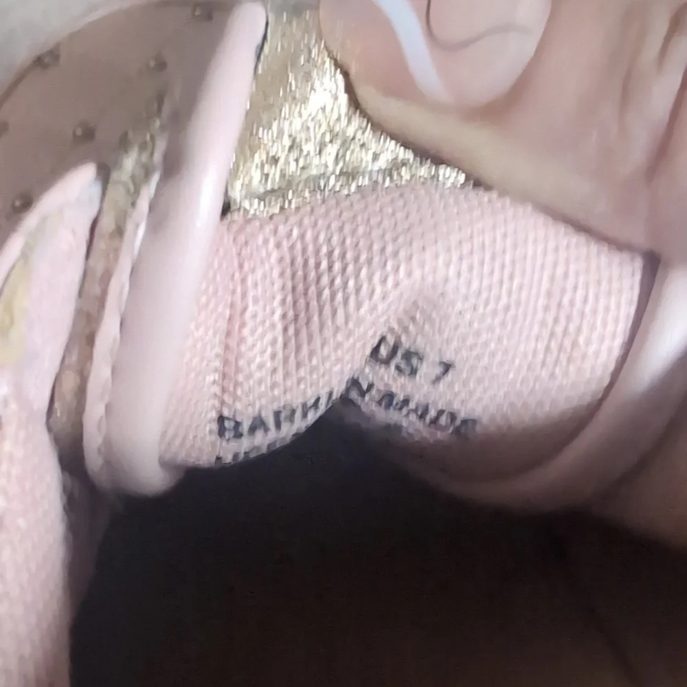 Bebe Sport Barkley Size 7 Pink Lace-Up Athletic Sneakers